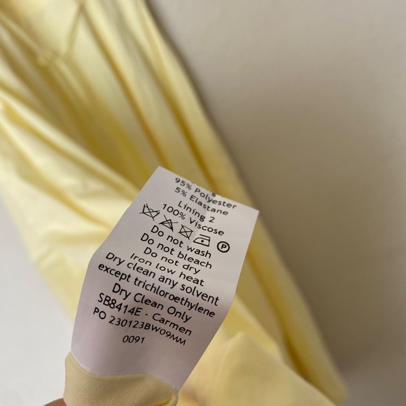 HOUSE OF CB 'Carmen' Buttercup Bustier Sundress yellow NWOT size XS - Picture 15 of 15